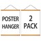 Poster Hanger Magnetic Frames, Strong Magnet, Wood Poster Hanger for Diamond Painting, Maps, Pictures, Prints, Scrolls, Canvas Artwork, Movie Poster, Bedroom, Office, Dining Room
